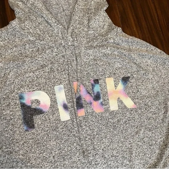 New PINK by Victoria’s Secret Pullover Logo Hoodie Size Large - Picture 2 of 4